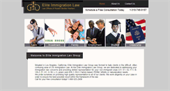 Desktop Screenshot of eliteimmigrationlaw.com