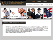 Tablet Screenshot of eliteimmigrationlaw.com